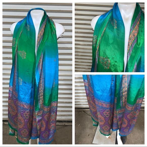 Scarf beautiful long multicolored  - Picture 1 of 6